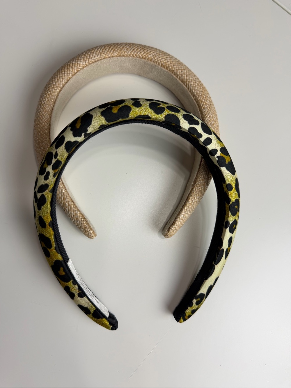 Leopard Print and Cream Padded Headband Set - Fashionable Women’s Hairbands